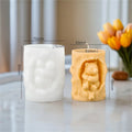 Relief Bear Scented Silicone Candle Molds Honey 3d Bear Honeycomb Diffuser Stone Plaster Epoxy Resin Molds Candle Making Kit