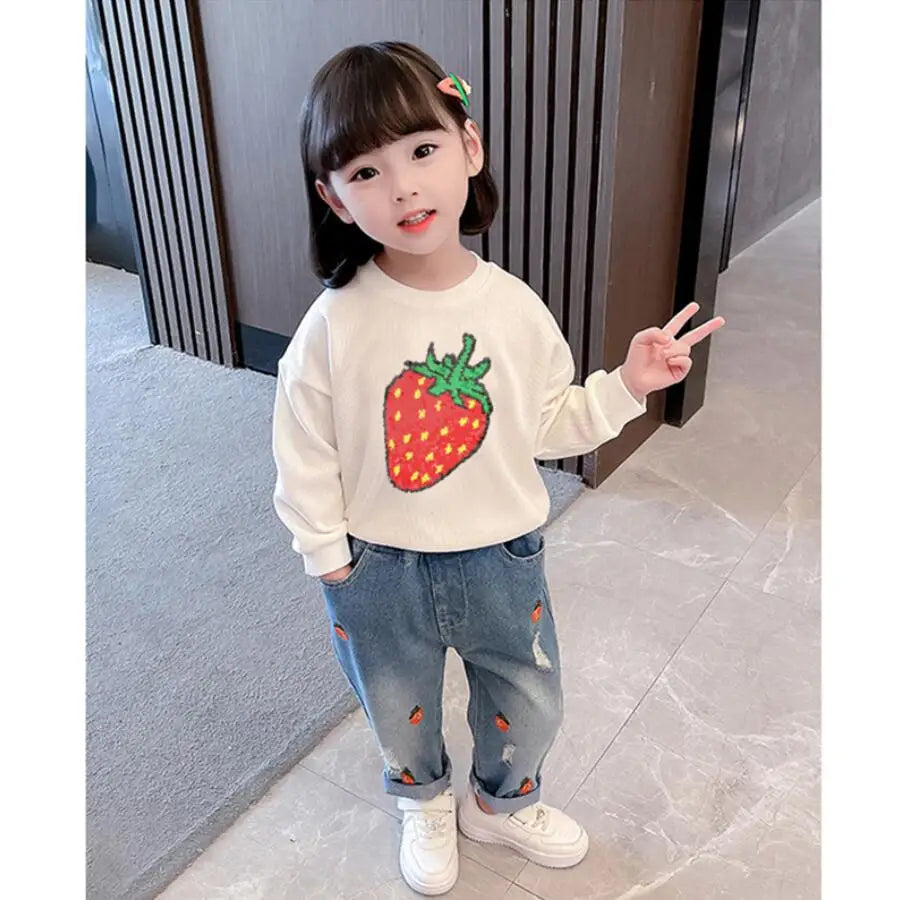 Cute Cat Baby Girls Hoody Sweatshirt Toddler Kids Cotton Sequins Cartoon Sweater Children Spring Autumn Clothes Tops