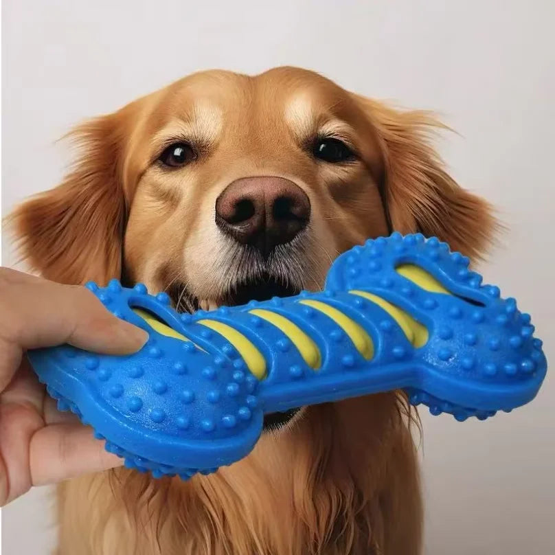 Pet Dog Chew Toys Rubber Bone Toy Bite Resistant