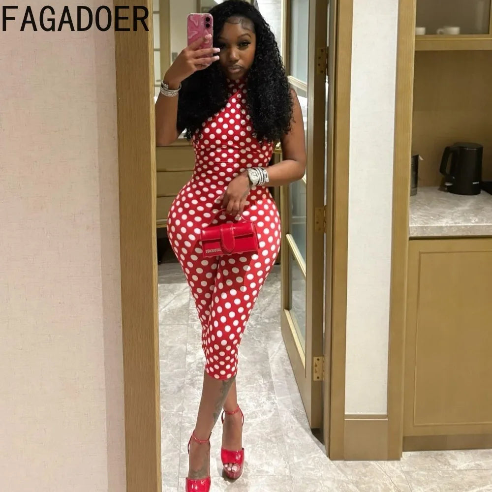 FAGADOER Fashion Colorful Print Patchwork Romper Women Hipster Bandage Backless Bodycon Jumpsuits Female Streetwear Overalls New