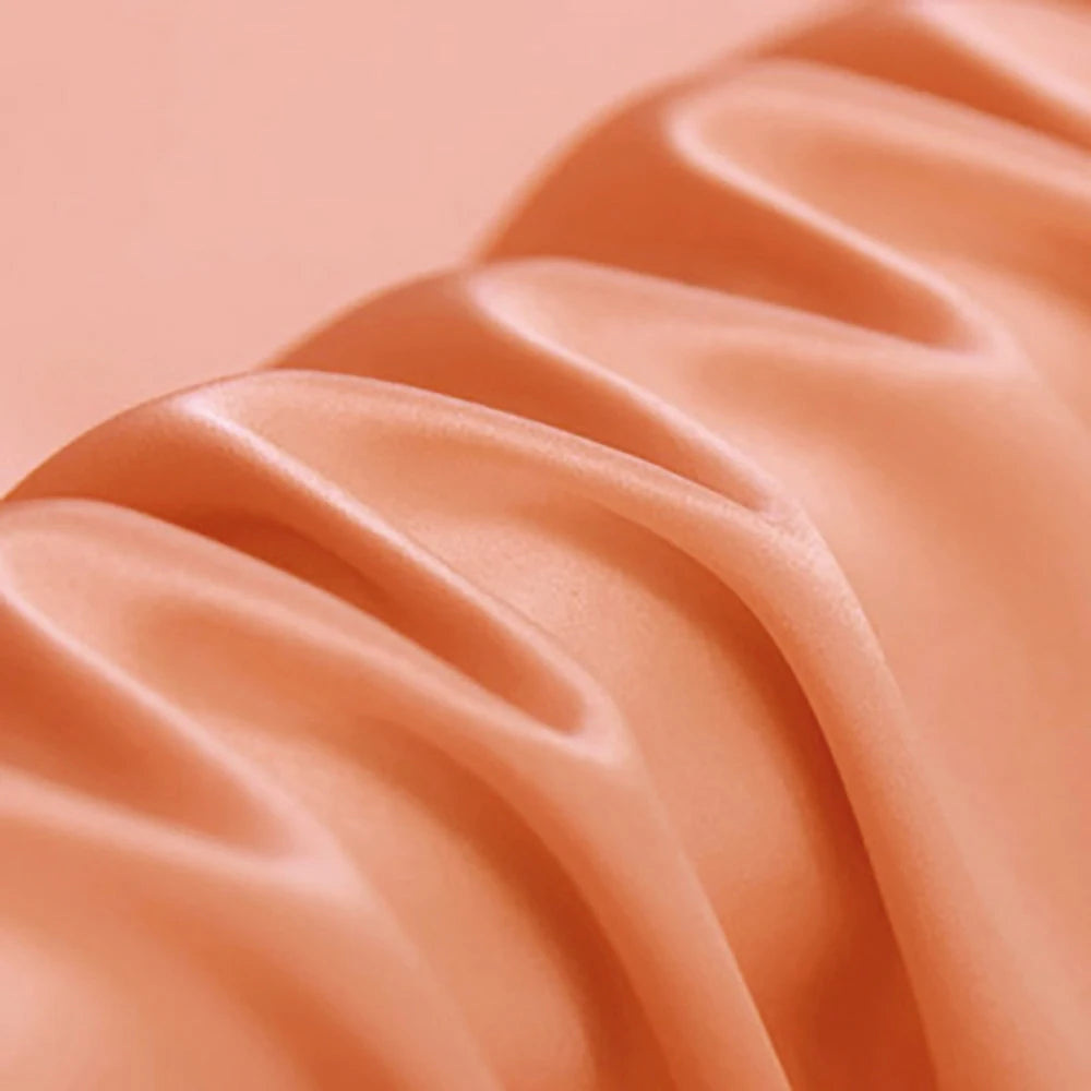 CISULI Pure Silk Stretch Satin Fabric,16momme,Width 140cm,Silk Lycra,Shirt and Dress Cloth Material