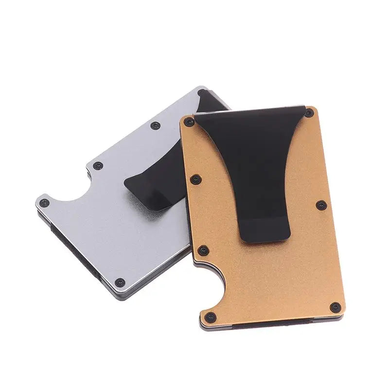RFID Slim Minimalist Wallet For Men Women Credit Card Holder With Money Clip Thin Design For Pocket Camping Activities