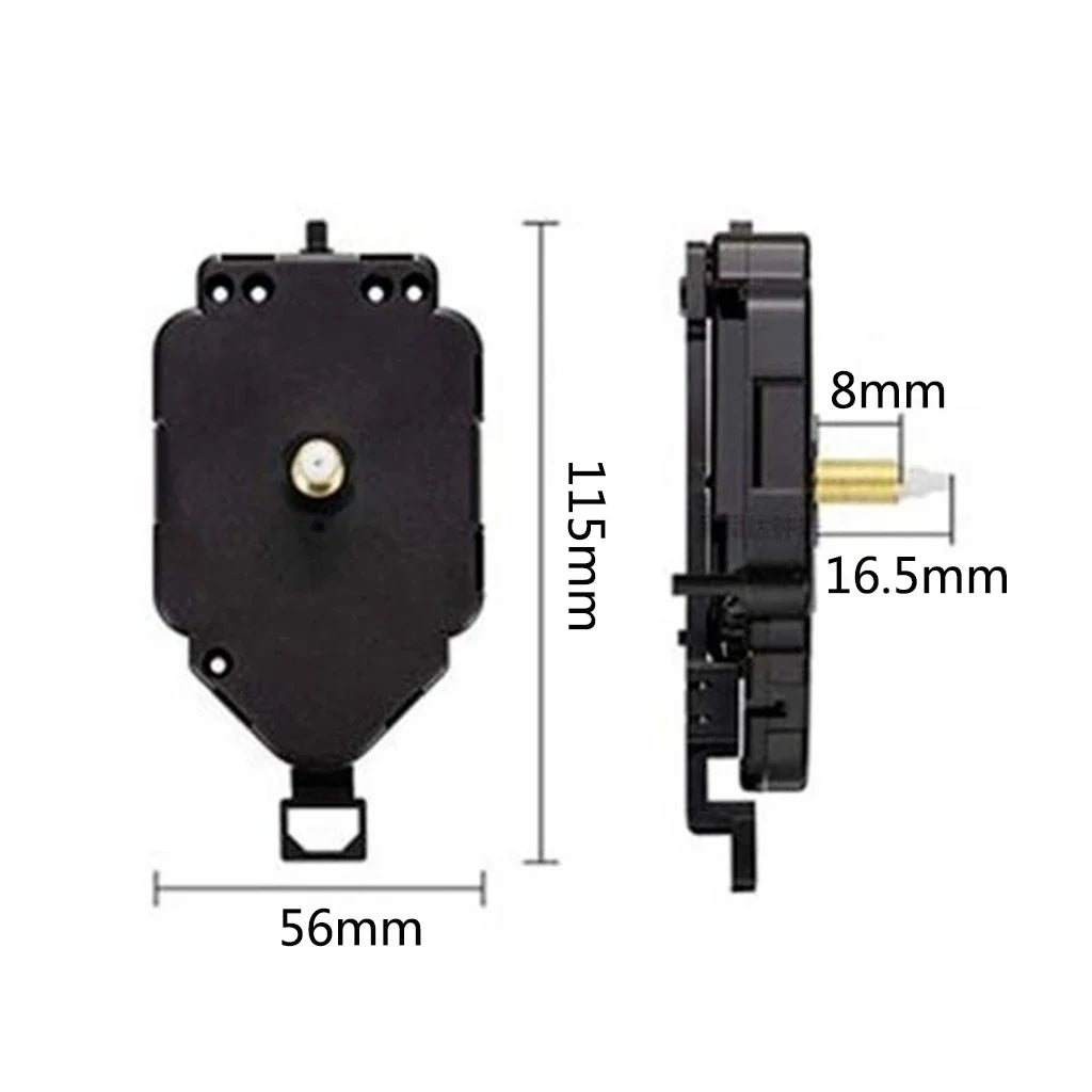 Set Pendulum Clock Movement Mechanism Replacement Quartz Clockwork with Hands Pointers for DIY Wall Clock Repair Kits