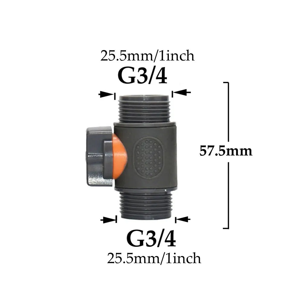 3/4 Male Female Tap Quick Connecter Nipple Garden Hose Thread Ball Valve Fittings Tubing Repair Watering Gun Adapter