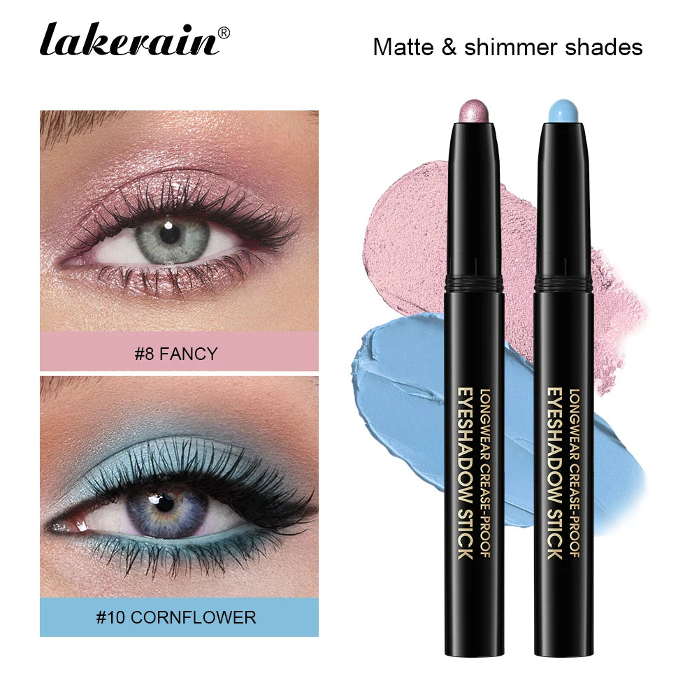 Eyeshadow Liner Sticks Matte &amp; Shimmer Waterproof Metallic