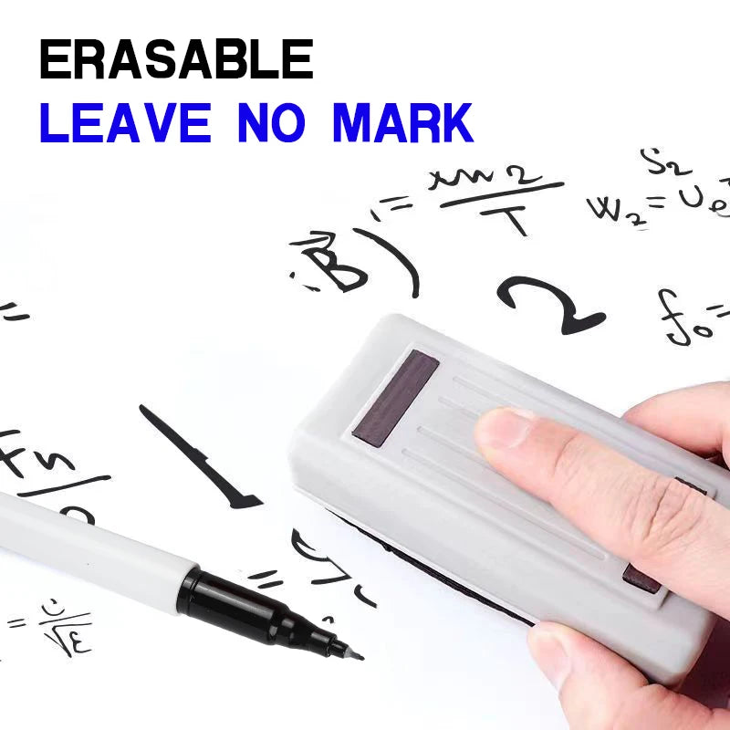 /Lot 0.5MM Erasable Whiteboard Pen 12 Colors Erasing Pen