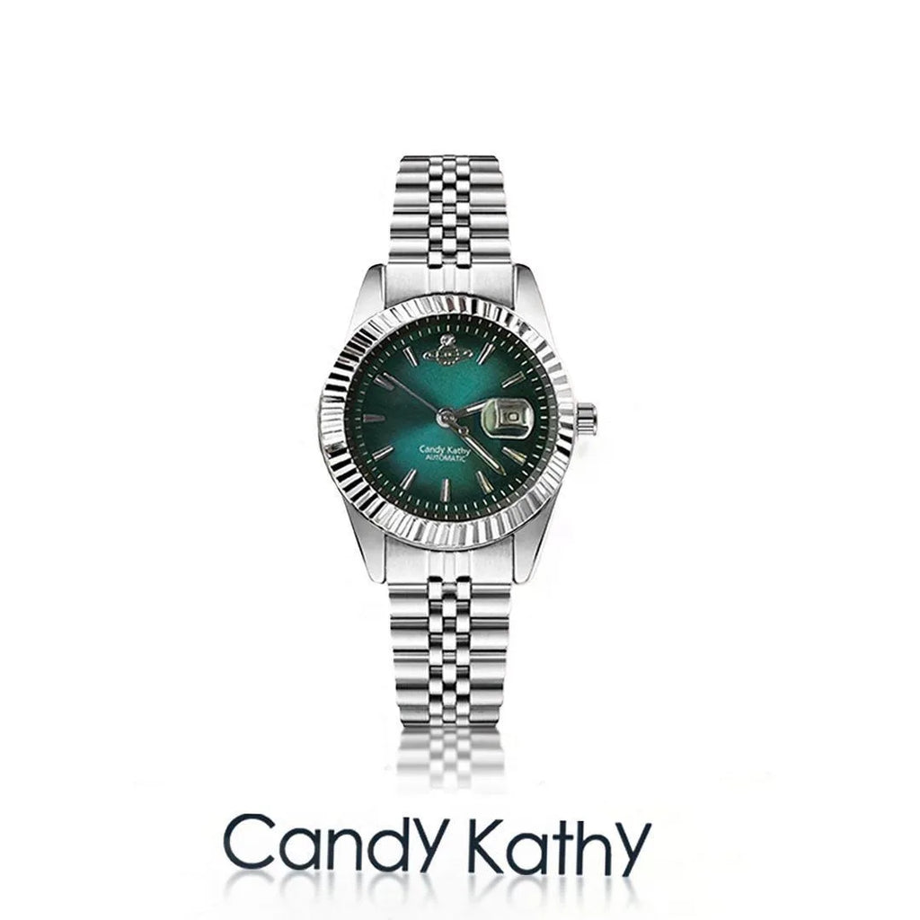 CANDY KATHY Original Fashion Man Clock Stainless Steel Waterproof