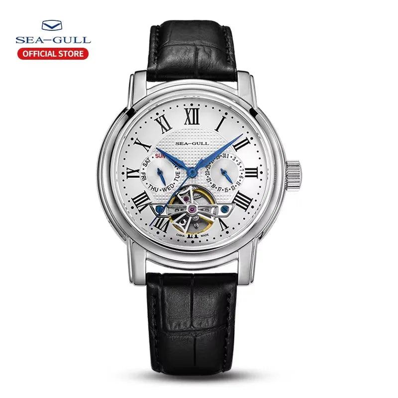 Seagull Luxury Watch Business Waterproof Male Clock Date Stainless