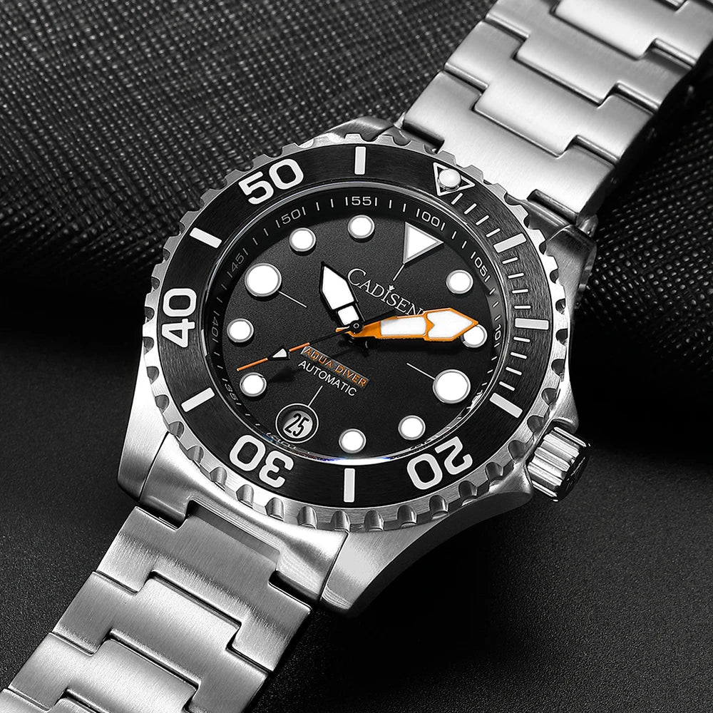 Cadisen AQUA Diver New Brand Luxury Men Watches Automatic