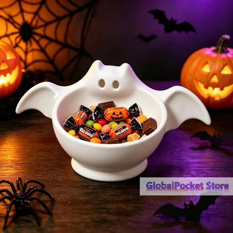 [TG823]3D Printed Halloween Bat Shaped Storage Bowl Cute Luminous