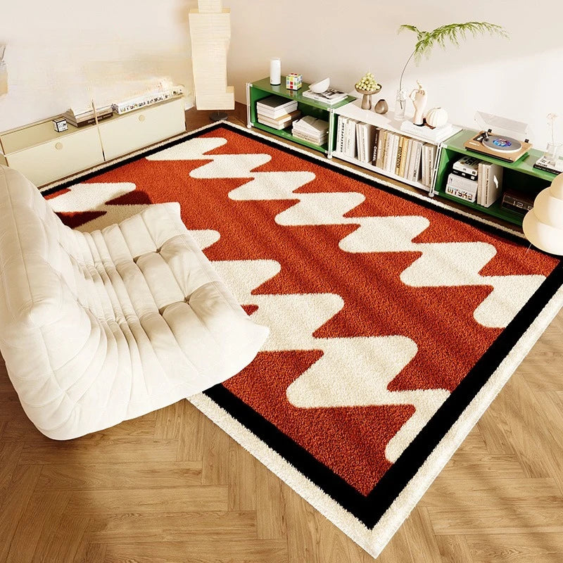 Living Room Carpet Fashion Art Plaid Bedroom Bedside Mat Popular Cloakroom Leisure Area Coffee Table Plush Rugs Ковер Tapis 러그
