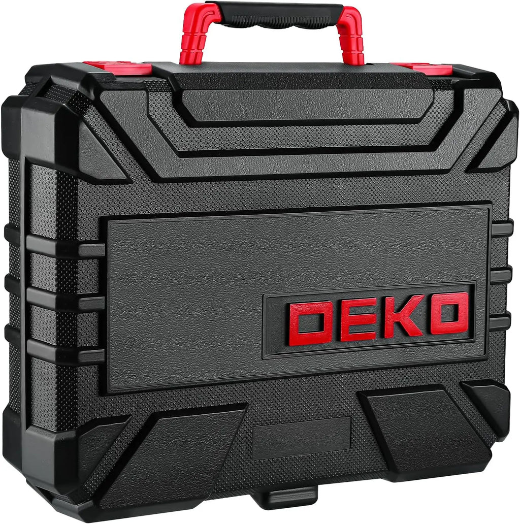 DEKO Drill Set Tool Set with 8V Red Cordless