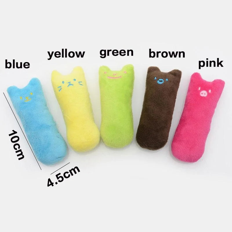 Catnip Cat Pillow Toy - Funny Pet Chew Claw Molar Toy for Kittens - Soft Cute Interactive Plaything