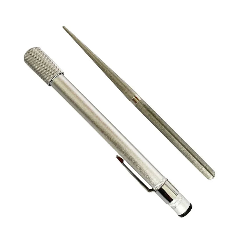 400 Mesh Fishing Hook Sharpener Pen Sharpener High Quality Outdoor Tool Diamond Pen Shaped Knife Sharpener Hand Tool