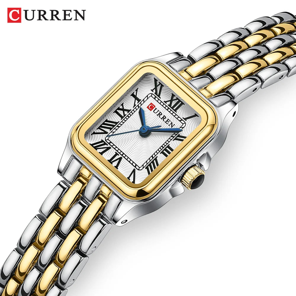 CURREN Gold Watches for Women with Small Vintage Bracelet
