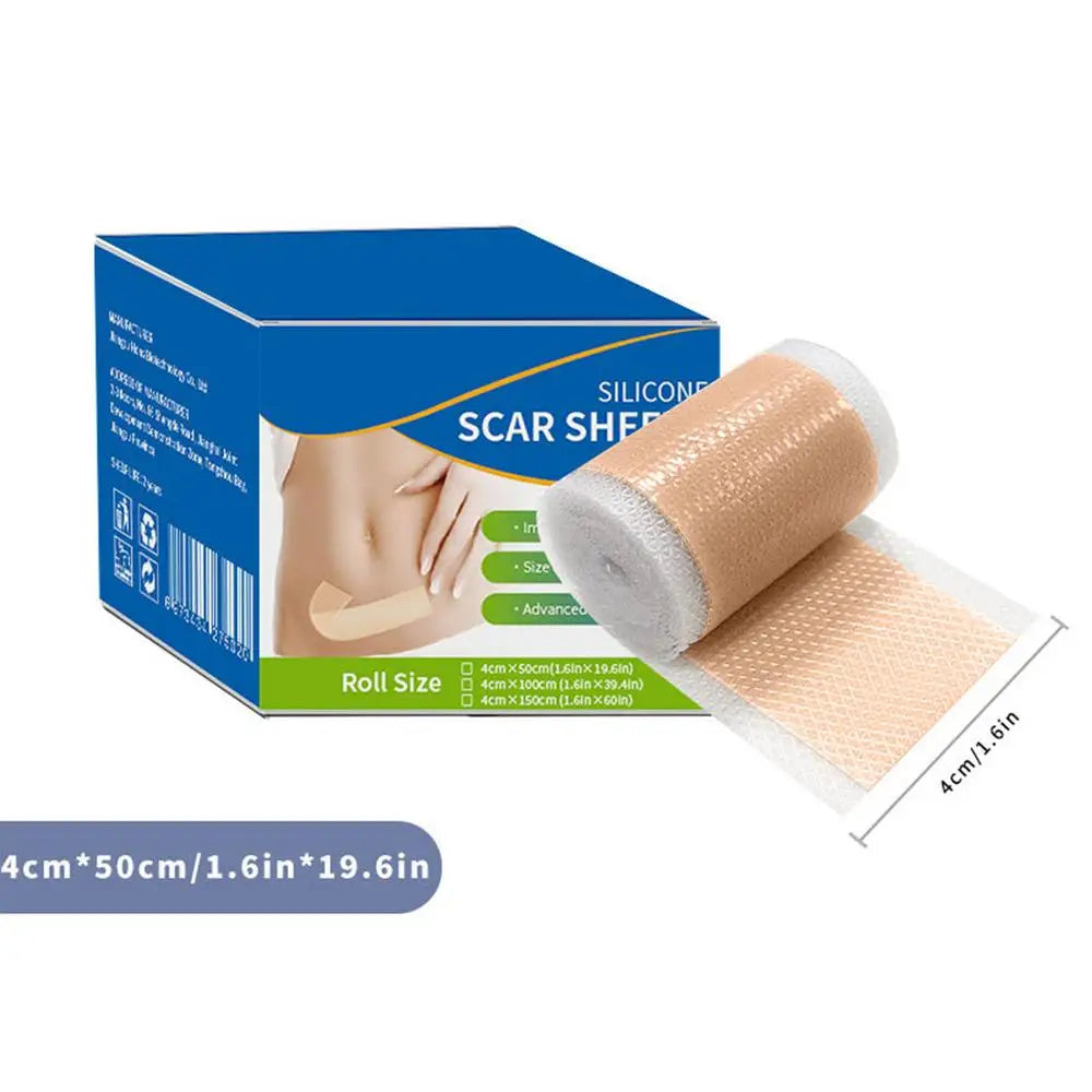 1 Roll Invisible Silicone Scar Sheets Self-Adhesive Scar Cover Tape Reusable and Effective Skin Care Strips