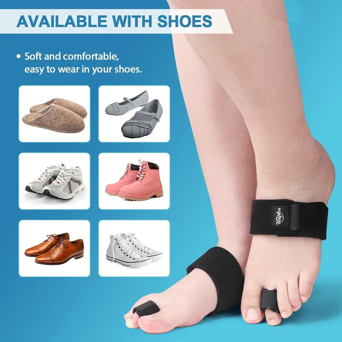 1PC Toe Splint for Hammer Toes, Crooked & Bent Toes – Adjustable Toe Brace for Straightening, Broken Toe Relief & Alignment