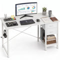 MCQ 47 Inch Standing Office Computer Desk with Drawers and Side