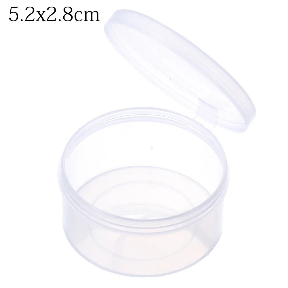 1pc Small Plastic Home Items Sundries Organizer Case Transparent Storage Box Jewelry Beads Container Fishing Tools Storage Box