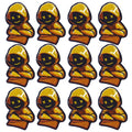 Prajna Wholesale 10PCS Punk Skull Patch For Clothing Skeleton Patches On Clothes DIY Fusible Patch Applqiues Embroidered Pacthes