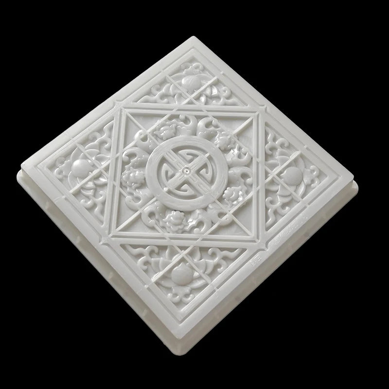 Step Stone Cement Mold Square Courtyard Paving Brick Step Stone Ceramic Tile Garden Lawn Floor Cement Brick Bluestone Model