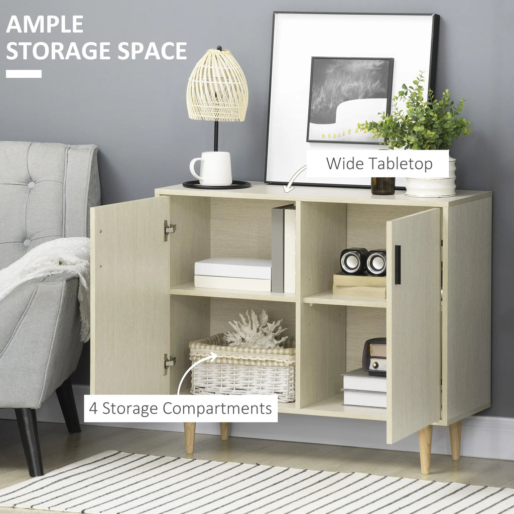 HOMCOM Sideboard Buffet Cabinet Wood