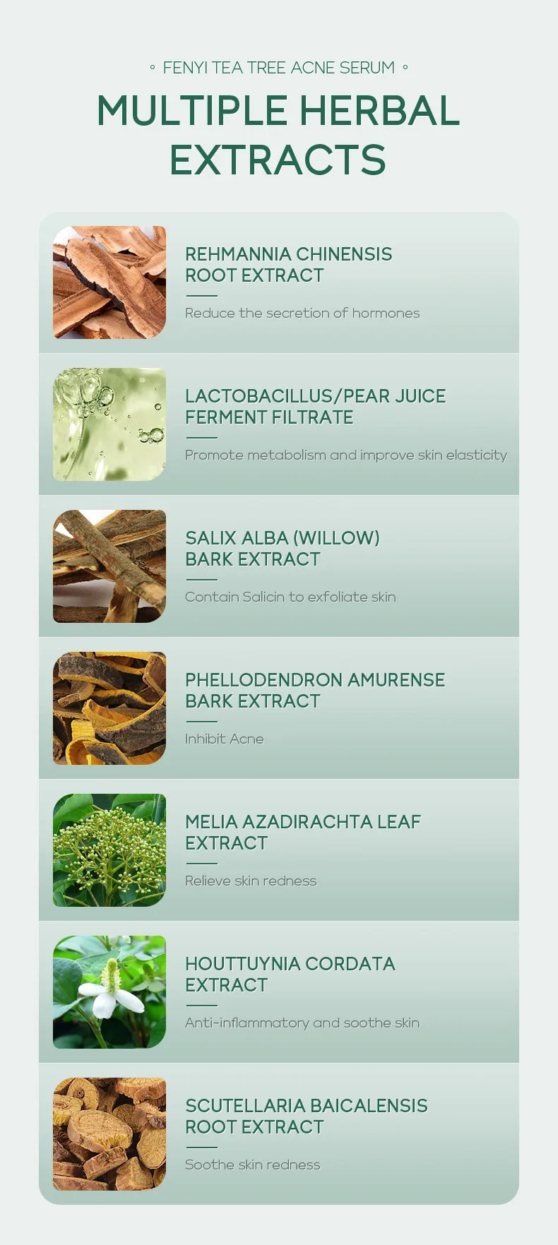 LAIKOU TEA TREE Face Serum Oil-control Anti-Aging Shrink Pores Acne Treatment Whitening Moisturizing Tea Tree Essence Skin Care