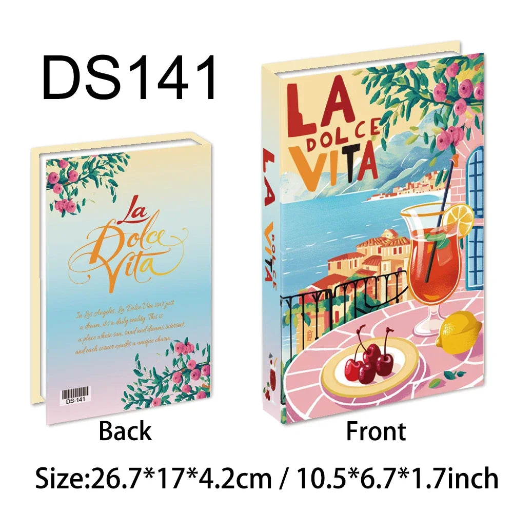 Travel Series Fake Book Decoration Coffee Table Living Room Fashion Fake Book Storage Box Decor Model Room IBIZA CAPRI