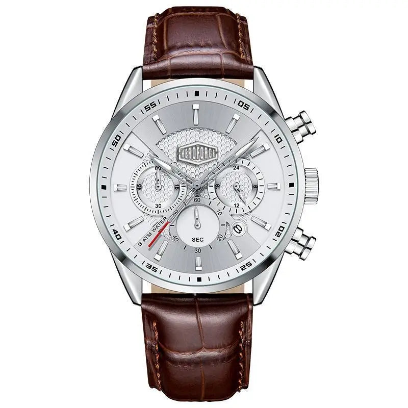 HEROFORCE Silver Chronograph Watch for Men