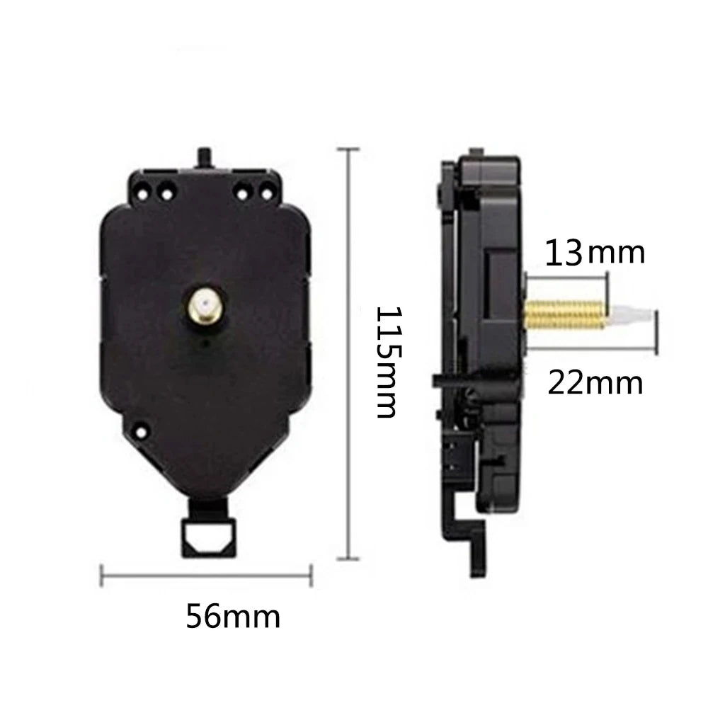 Set Pendulum Clock Movement Mechanism Replacement Quartz Clockwork with Hands Pointers for DIY Wall Clock Repair Kits