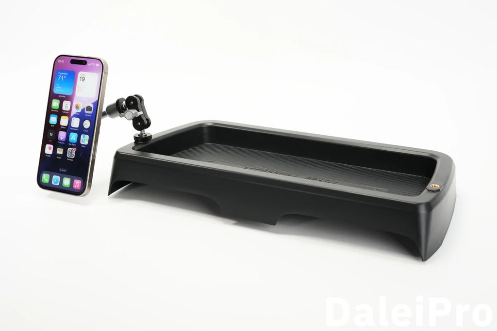 Double Car Phone Holder With Storage Box Base Magsafe Wireless Charger Phone Mount For Suzuki Jimny 2018-2024 2025 JB64 JB74
