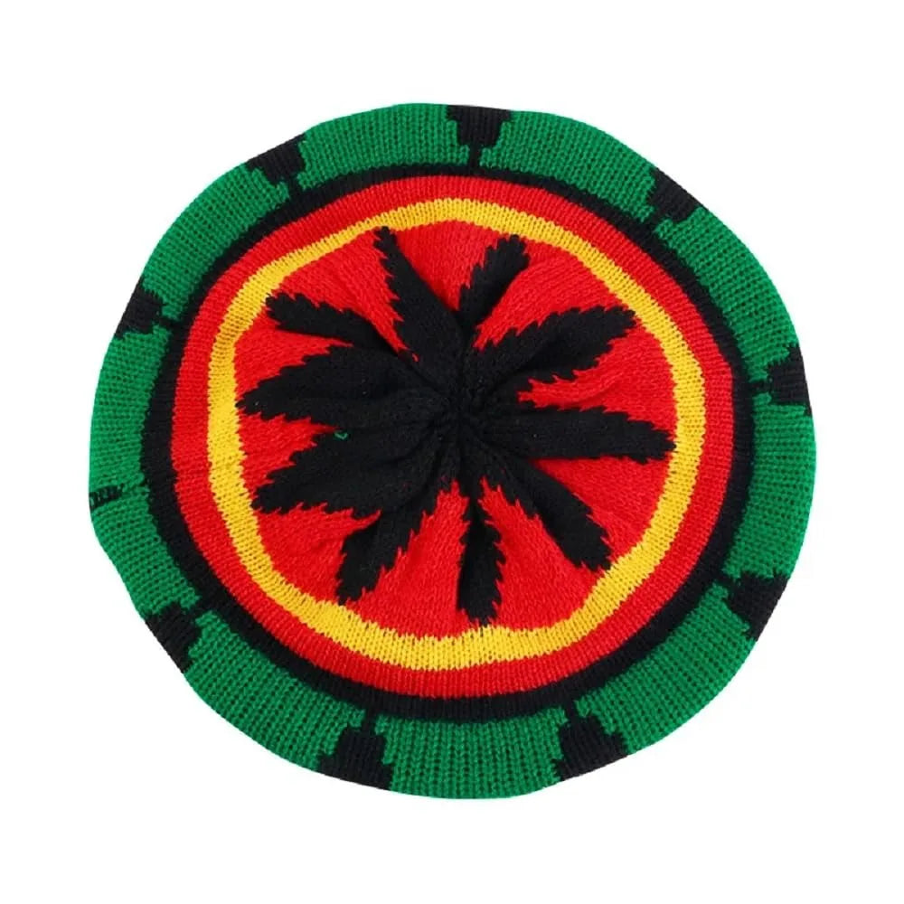 Unisex Dreadlocks Beanie Hat with Fake Braids Jamaican Rasta Reggae Cap Crochet Knitted Skull Cap for  Halloween Christmas Party