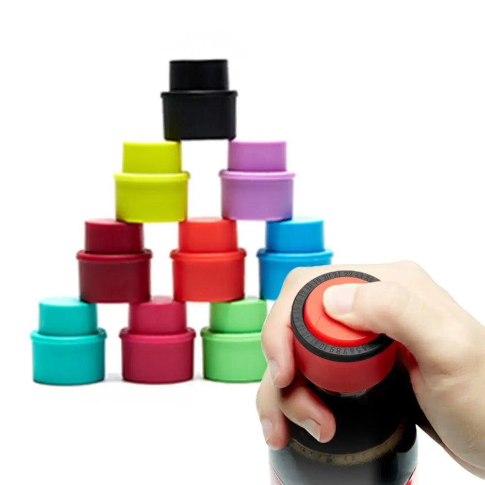 1Pcs Inflatable Airtight Soda Cap Drink Sealer Bottle Stopper Frizzy Drink Reusable Bottle Cola Pump Cover Carbonation Keeper