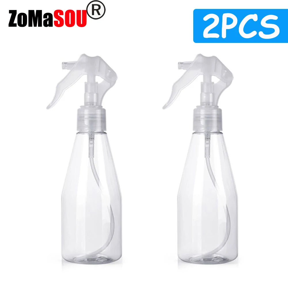 1-9Pcs 200ml Refillable Hand Trigger Spray Bottle Plastic Cleaning Trigger Spray Bottle Perfume Atomizer Kitchen Gardening Tools