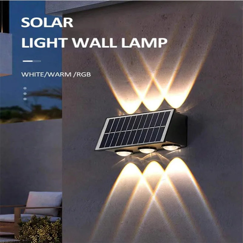 Solar Wall Lamp Outdoor Solar LED Light Waterproof Up
