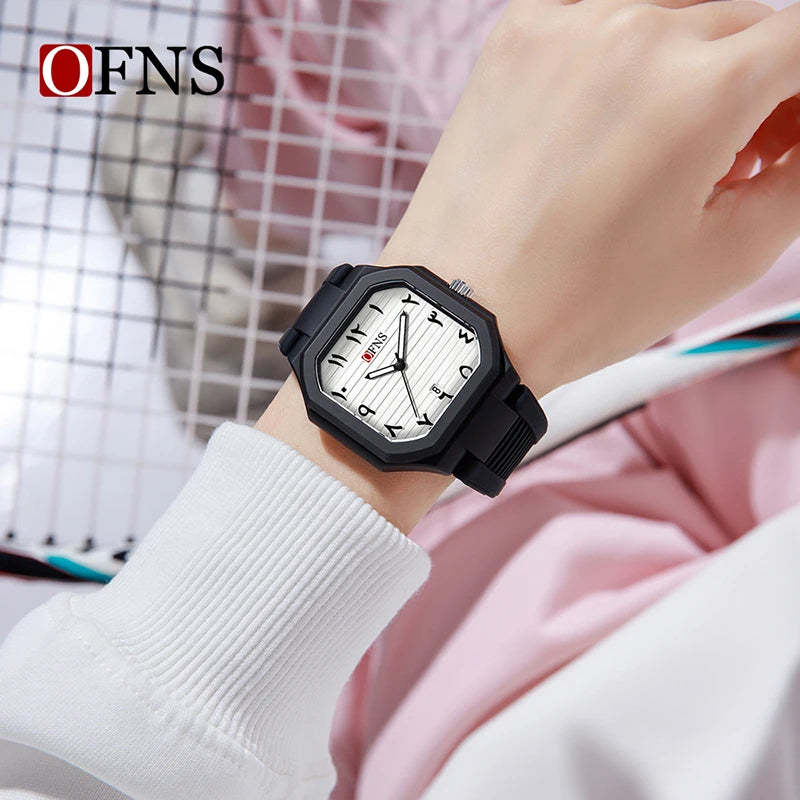 Men Women Minimalist Casual Student Quartz Watch Luminous Calendar