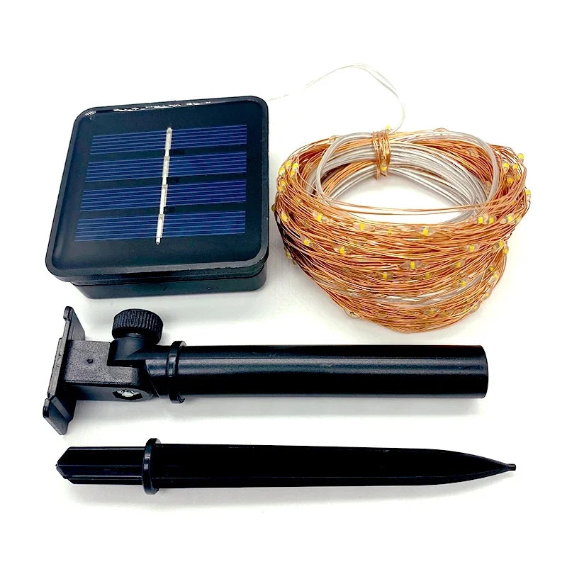 7m/12m/22m/32m LED Solar Light Outdoor Garden Fairy String Light