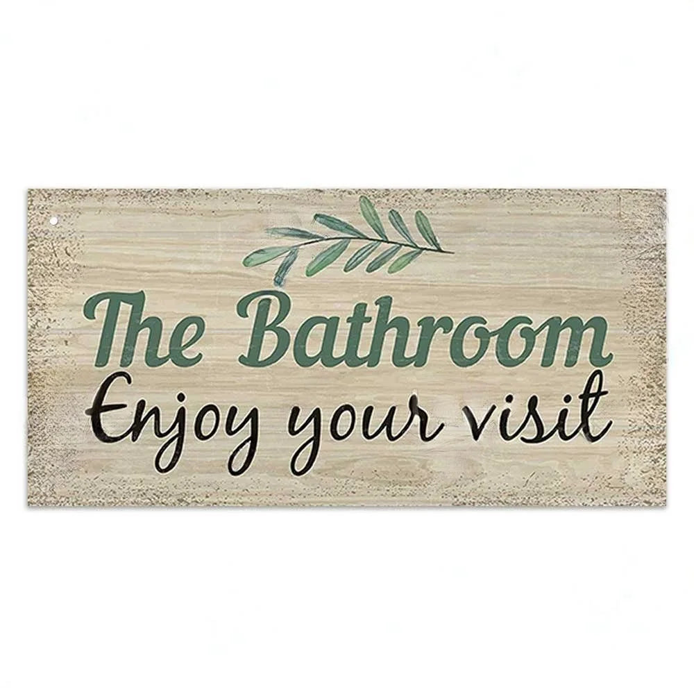 Home decor Toilet Signs Wooden Hanging Plaque Decorative Plaque for Toilet Door Hanging Sign Wood In Bar Pub Beach decor