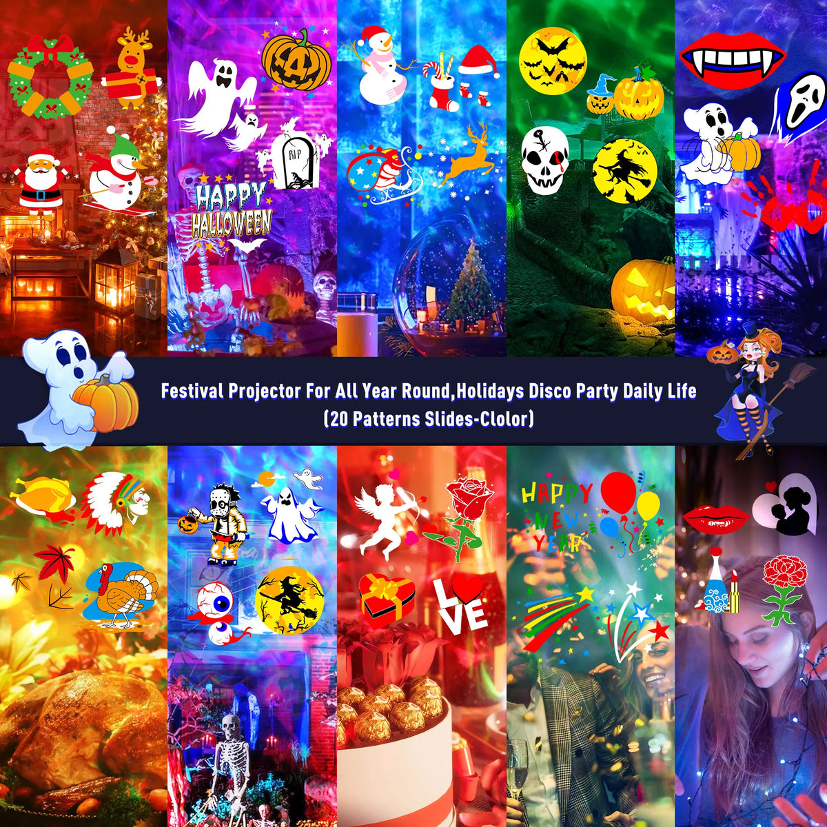 Halloween Christmas Projector Lights Outdoor
