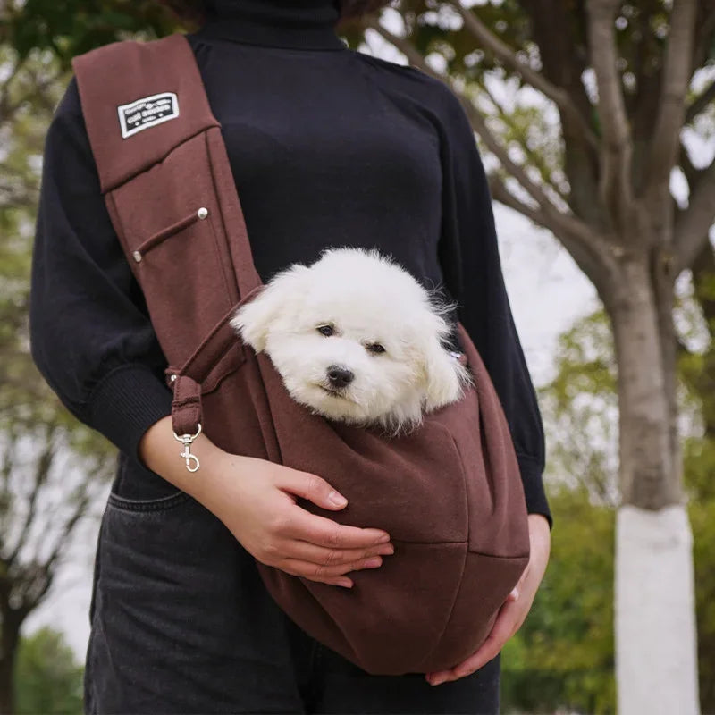 Pet Crossbody Shoulder Bag Carrier Bag Outdoor Travel Portable Cat Puppy Sling Carrier Bag Cat Backpacks Dog Carrying Supplies