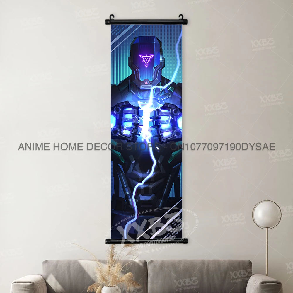 Valorant Posters Harbor Decorative Painting Astra Scrolls Picture Omen Home Decor Brimstone Home Decor Viper Wall Art Jett Mural