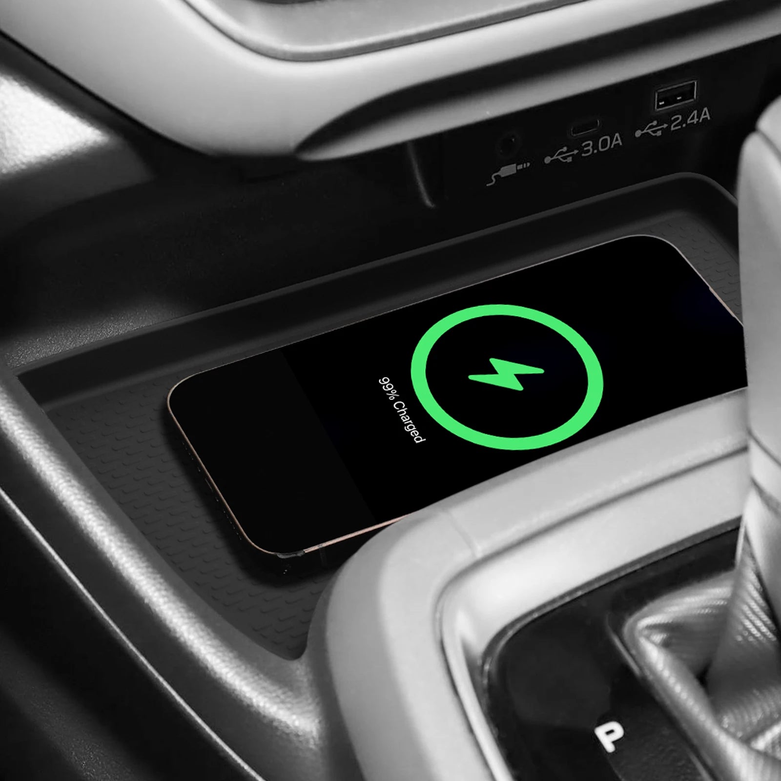 for Subaru Crosstrek 2025 Car Anti-Slip Pad Interior Accessories Silicone Center Console Wireless Charger Pad