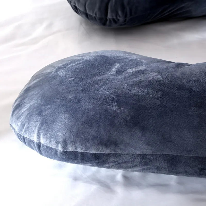 Soft Fleece U-shaped Pregnancy Pillow - Multi-function Maternity Body
