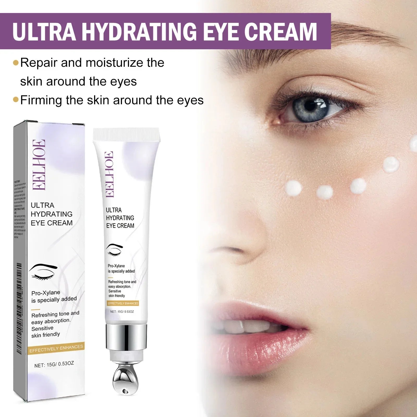 Retinol Remove Wrinkle Eye Cream Instant Firming Lifting Fade Fine Lines Eye Bags Anti Dark Circle Brightening Beauty Skin Care