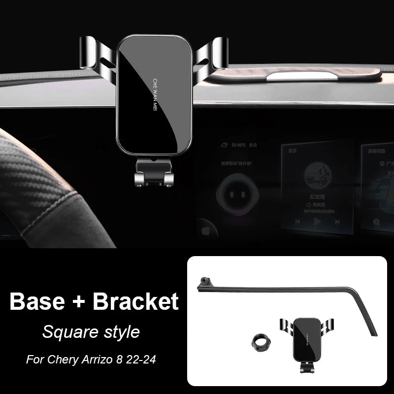 Car Phone Holder For Chery Arrizo 8 2022-2024 Car Screen Phone Holder Wireless Charger Navigation Modification Interior