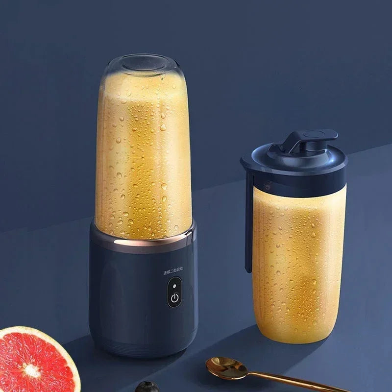 Juicer Cup Set Portable Mixer with 6 Blades Mixer Machine Automatic Smoothie Blender Lemon Orange Fruit Squeezer Travel