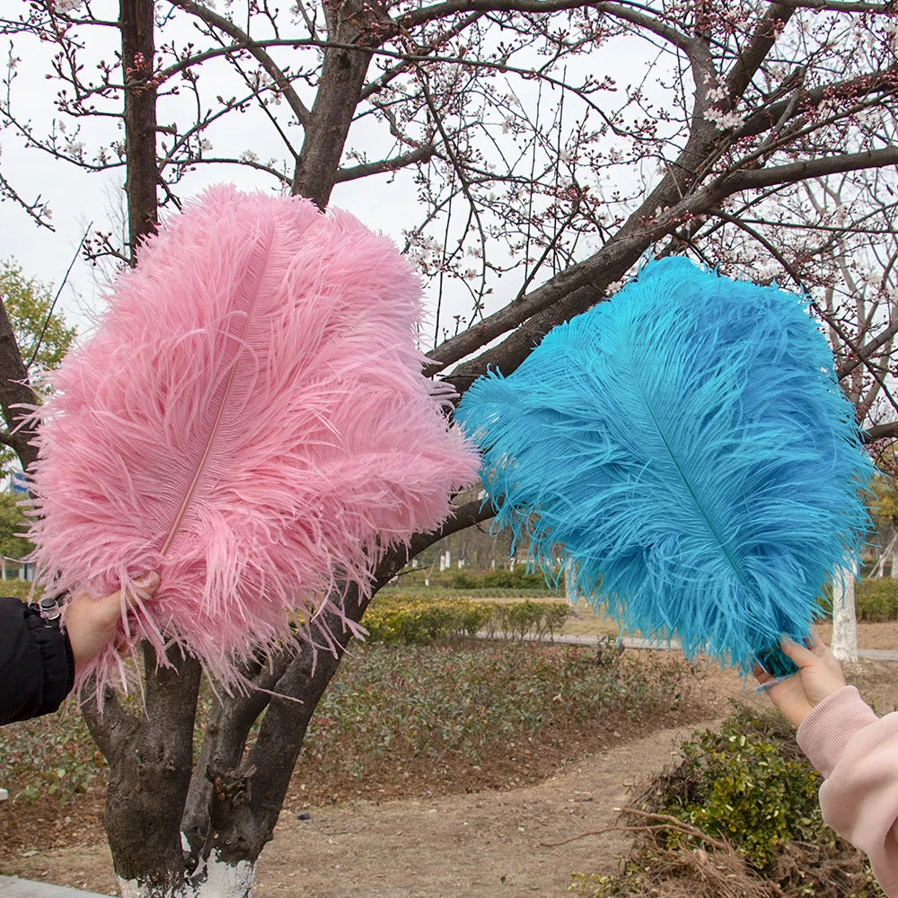 Wholesale 10PCS Natural Ostrich Feathers 15-55cm for Crafts Wedding Party Home Decor Ostrich Plumes Table Centerpiece Feather