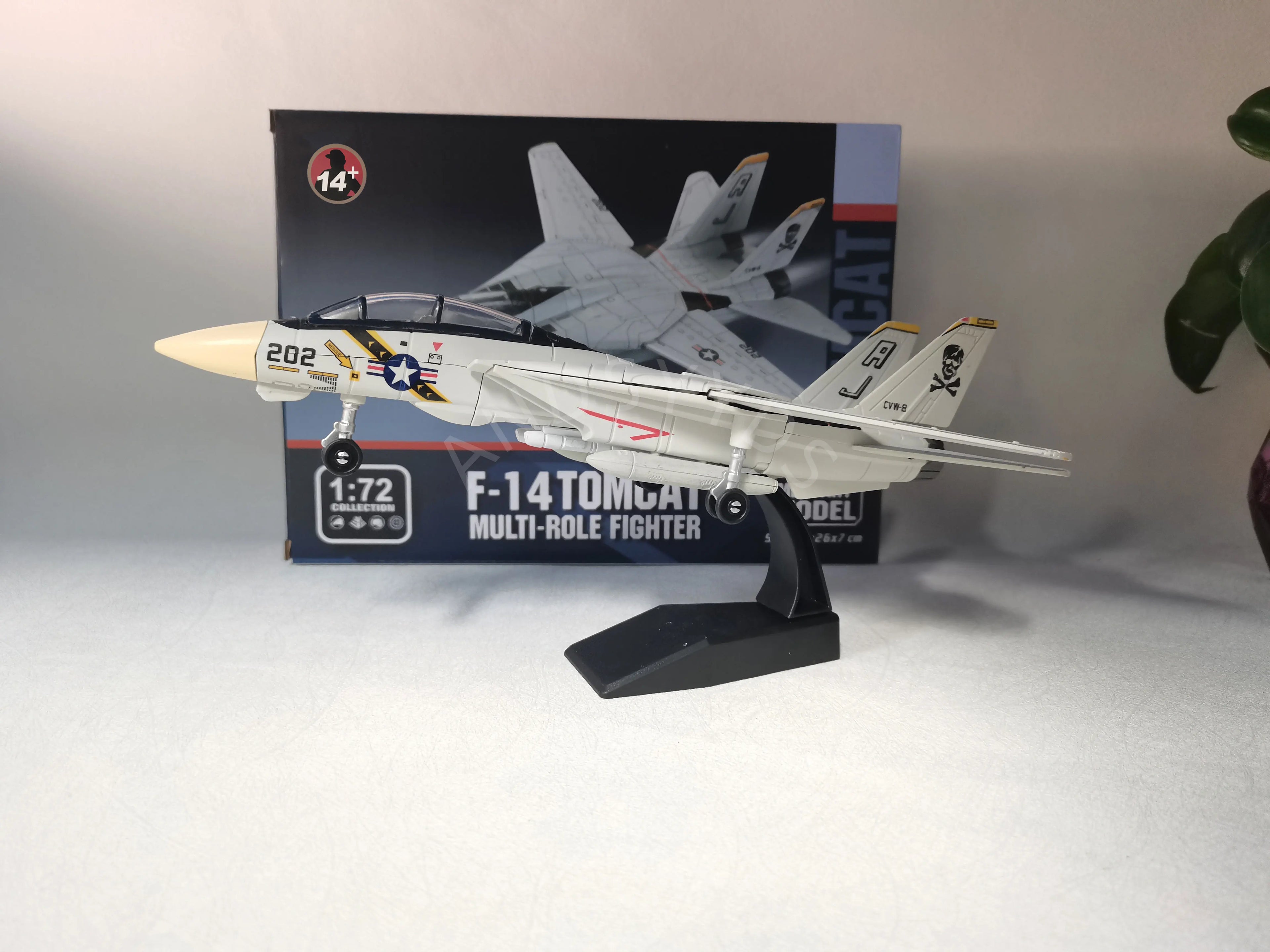 Model 1/72 American Plane F14 Panda Multi Purpose Fighter Non Glued Pre Colored Assembly Model Building Souvenir Collection