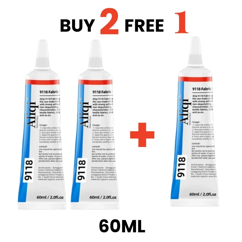 Strong Fabric Glue Transparent Odorless Quick Dry Fabric Patching Glue Multipurpose Waterproof Fabric Sewing Glue Repair Tool