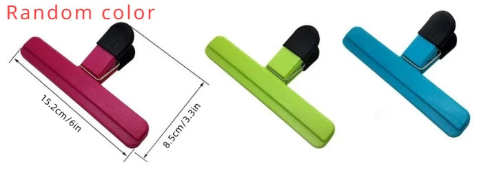 Portable Kitchen Storage Food  Travel Plastic Tongs  Snack Seal Sealing Bag Clips Sealer Clamp Storage Tool Kitchen Accessories